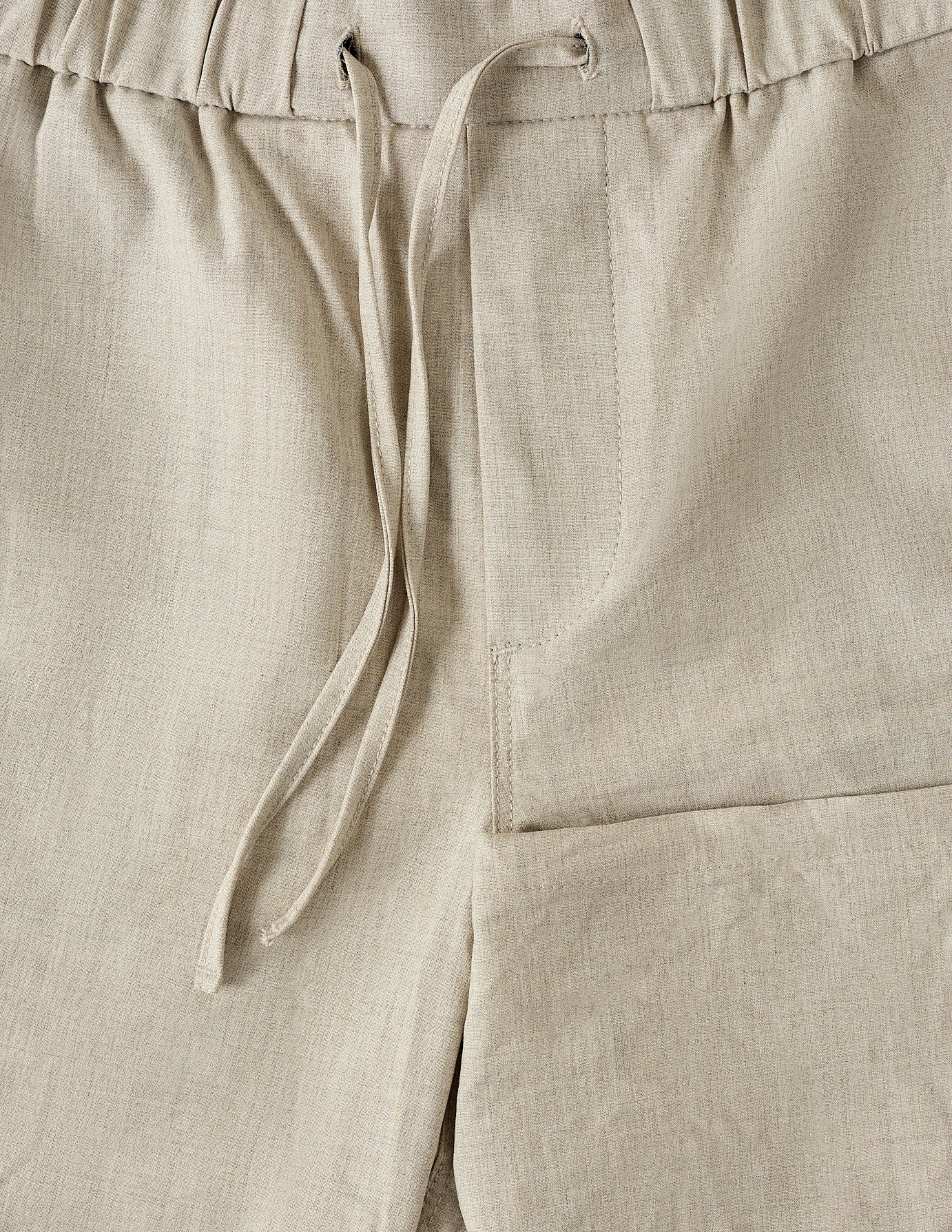 Tech Linen Elastic Shorts Sandshell